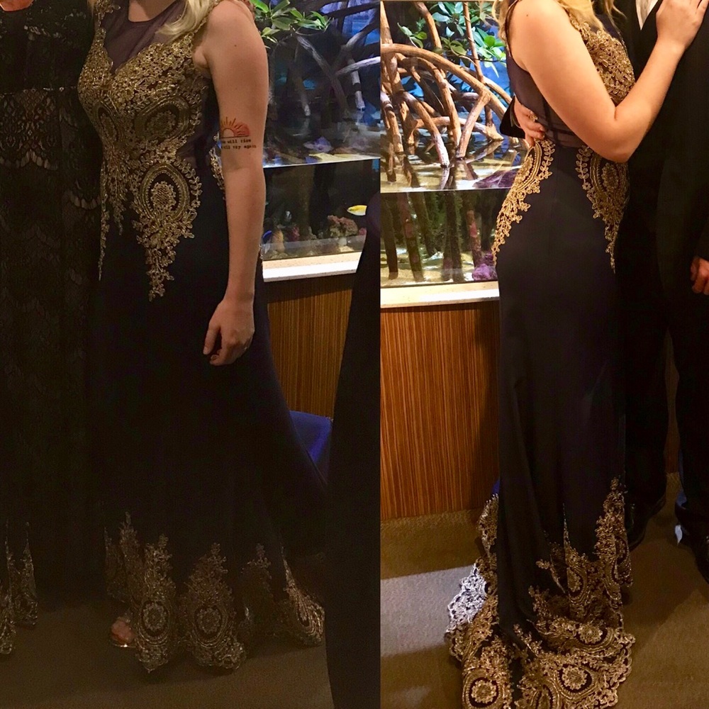 Mermaid style prom gown